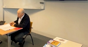 Sytse Buwalda tijdens zijn lezing