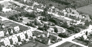 Luchtfoto van het plantsoen rond 1952 Foto: Bildts Aigene