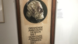 Portret van Ferdinand Domela Nieuwenhuis, geschilderd door Johannes Blanksma