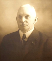 Burgemeester D. Hesselink bij syn ôfskaid in 1931. (foto: Bildts Aigene/Jelke de Jager)